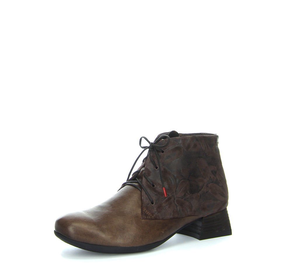 Delicia Lace Up Ankle Boot Mocca